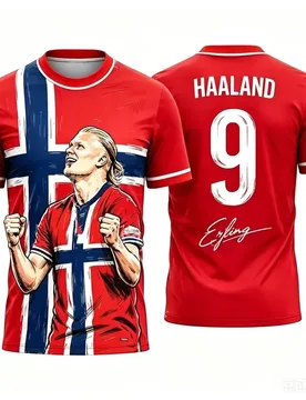 Erling Haaland No 9 Football Jersey Norwegian Soccer Shirt Men Women Short Sleeve Sports T-shirt Casual Tops - Aliexpress - FashionsVida