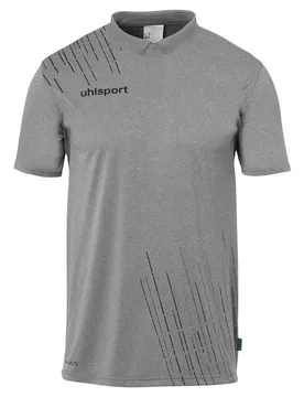 Polo à Manches Courtes Score 26 Poly Dark Grey Mélange / Black 2XL - Uhlsport - FashionsVida