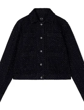 Exchange Giacca Xw001820_af18855 Black Denim / Black M - Armani - FashionsVida