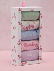 Pack Cotton Rich Weekday Pointelle Thongs Multi female