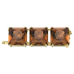 Extender Millenia, Taglio squadrato, Marrone, Finitura oro 18K OS