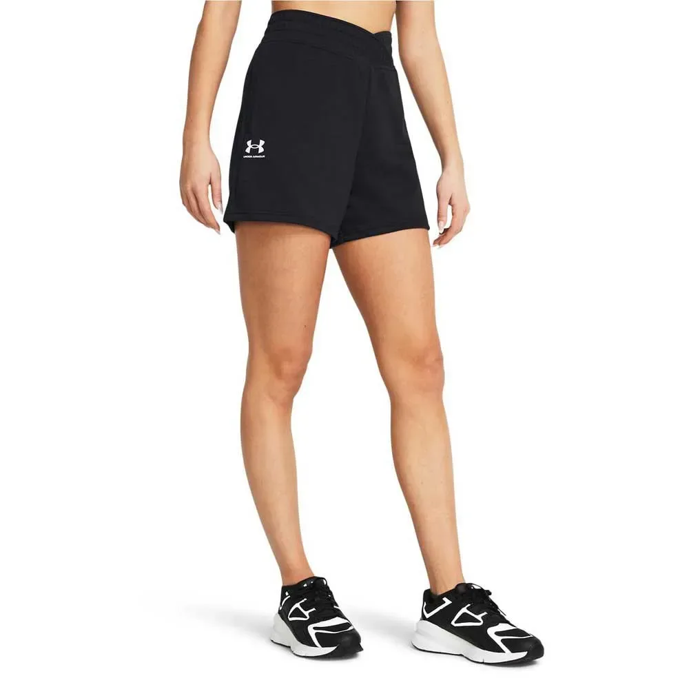 Short Rival Terry 4in Black / White S - Under armour - FashionsVida