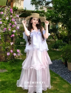 This is a three-dimensional ruffled and lustrous dress with an ethereal atmosphere - Aliexpress - FashionsVida