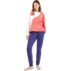 Pijama de mujer con patalón a contraste