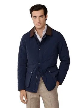Veste Matelassée Hm4000067 Midnight Blue S - Hackett - FashionsVida