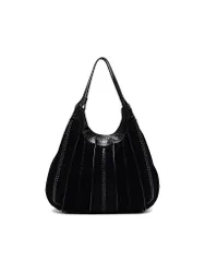 Ledertasche - Hobo Bag DUA Large schwarz Damen