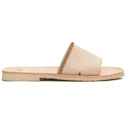 Sandalias de pala de mujer con cordón brillante