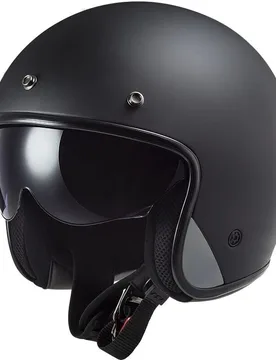 Casco Moto Jet Cafè Racer OF601 BOB 2 Nero Opaco taglia XS - LS2 - FashionsVida