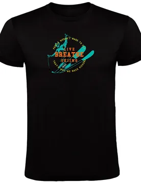T-shirt à Manches Courtes Breathe Black XL - Kruskis - FashionsVida