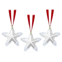 Exclusive Decorazione Stella d’Inverno Set di 3, Bianca OS