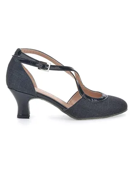 Scarpe da Ballo Nere con Suola in Pelle 555 50 37 - THE FIRST DANCE - FashionsVida