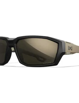 Alpine Polarized Sunglasses Tungsten / Matte Black / Tan One Size Men,Women - Wiley X - FashionsVida