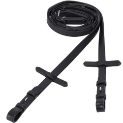Schockemöhle Sports Zügel SOFT RUBBER darkbrown/silver WB