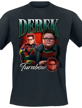 T-Shirt - Season 5 - Derek Homage - S bis 5XL - für Männer - Größe S - schwarz - Lizenzierter Fanartikel - Männer - male - Stranger Things - FashionsVida