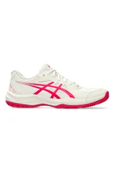 Scarpe Tennis Padel bianche con dettagli rosa leggere e traspiranti COURT SLIDE 4 39½