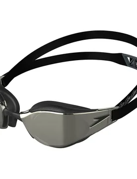 Fastskin Hyper Elite Mirror Swimming Goggles Black / Oxid Grey / Chrome One Size Men,Women - Speedo - FashionsVida