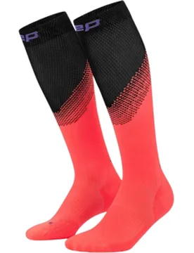 Core Run Edt. Split Laufsocken lang Damen Neon Coral/Black Gr. 2 - Cep - FashionsVida