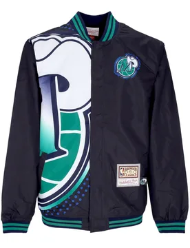 Giubbotto Bomber Uomo Nba Big Face 7.0 Jacket Dalmav Black - Mitchell & Ness - FashionsVida