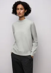 Kuscheliger Basic Pullover female Grau