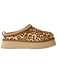 Chaussons chauds et confortables en cuir - W Tazz Plains Felicity Leopard Jasmine en Cuir - Taille 41 - Marron