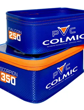 Combo Scorpion 350 Falcon 250 Eva Case Blue / Orange One Size unisex - Colmic - FashionsVida