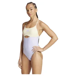 Padded Colorblock X Back Swimsuit Violet Tone / Warm Vanilla 46 Women