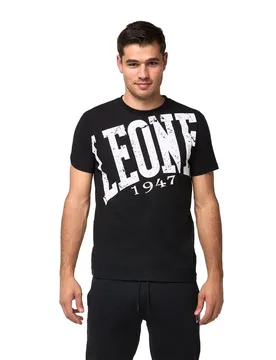 T-shirt à Manches Courtes Boxe Black / White M - Leone1947 - FashionsVida