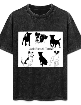 Jack Russell Terrier Dog Art T-Shirt Work Wear Simple Tee Shirt - Aliexpress - FashionsVida