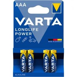 Blister pilas alcalinas BLx4 LR03 AAA Longlife Power