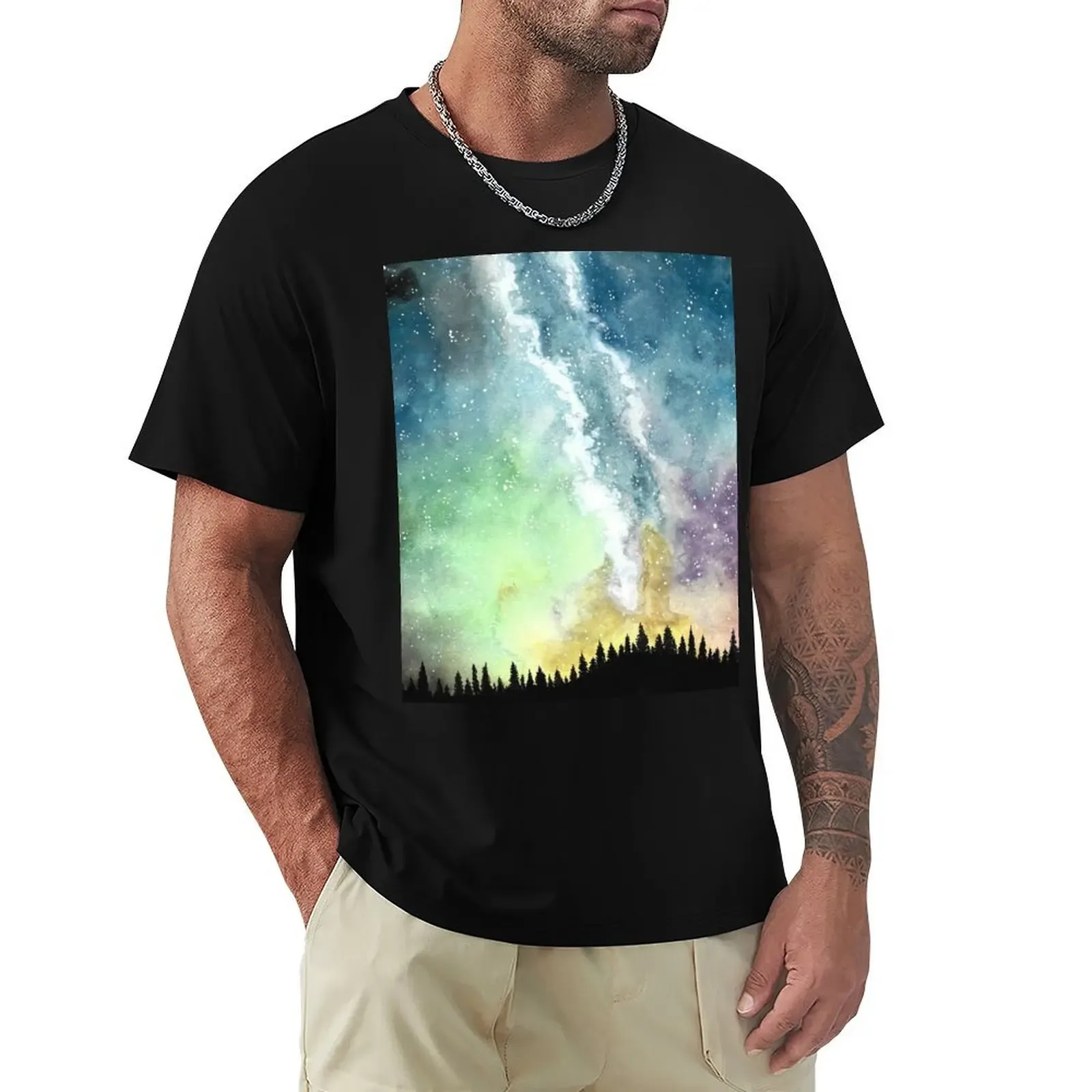 Northern Lights T-Shirt Durable Work Wear T-Shirt - Aliexpress - FashionsVida