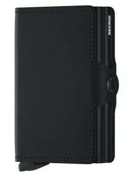 Portefeuille En Cuir Twinwallet Matte Black One Size Homme - SECRID - FashionsVida