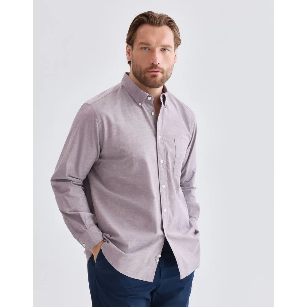 Camisa oxford stretch lisa classic fit - Dustin - FashionsVida