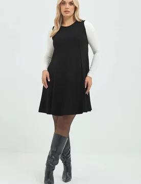 Women's Formal Mini Dress in Black Size: 14 - Black - Size: 14 - Yours - FashionsVida