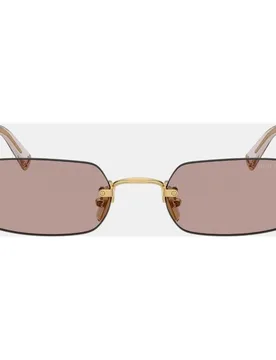 Gafas de sol MU B50S de mujer rectangular en metal - Miu Miu - FashionsVida