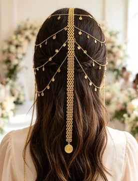 Ethnic Exotic Luxury Golden‑Tone Alloy Multi‑Layer Tassel Head Chain Women Dance Performance Accessory For Wedding Party - Aliexpress - FashionsVida