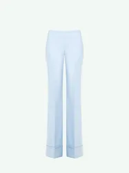 Pantalone a palazzo donna azzurro