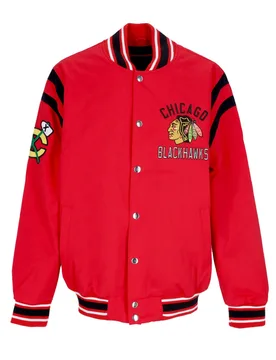 Giubbotto Bomber Uomo Nhl Tailback Varsity Jacket Chibla Original Team Colors - G-III - FashionsVida