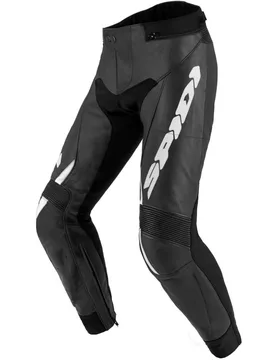 Pantaloni Moto in Pelle TEKER 2 Nero Bianco taglia 58 - Spidi - FashionsVida