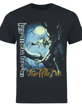 T-Shirt - Fear Of The Dark - S bis 5XL - für Männer - Größe S - schwarz - Lizenziertes Merchandise! - Männer - male - Iron Maiden - FashionsVida