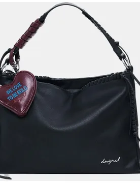 Bolso mediano charm corazón - Desigual - FashionsVida