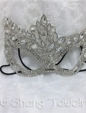 Rhinestone Luxurious Mask for Women Bling Elasticity Crystal Cover Face Jewelry Cosplay Decor Party Halloween Christmas Gift - Aliexpress - FashionsVida