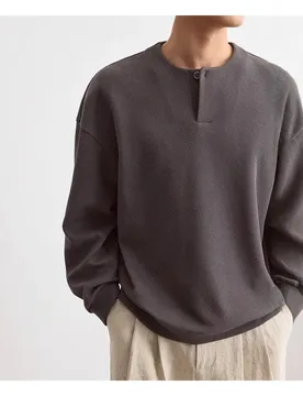 High Quality Men Top Half Open Collar Neck T-Shirt Neck Sweater Men Jacquard Texture - Aliexpress - FashionsVida