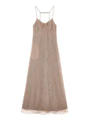 Vestiti casual donna - vestito dress niudo/arancio - n.d