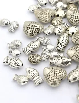 Pcs Mixed Tibetan Silver Small Big Fish Animal Metal Spacer Loose Charm Bead For Jewelry Making Diy Bracelet Accessoreise - Aliexpress - FashionsVida