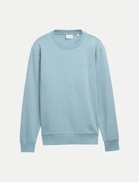 Regular-Fit Sweatshirt mit Logo Blau M - Tom Tailor Casual - FashionsVida