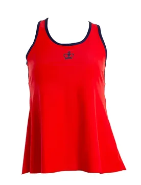 Colima Sleeveless T-shirt Blue / Red S - Black Crown - FashionsVida