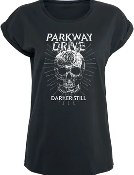 T-Shirt - Smoke Skull - S bis XXL - für Damen - Größe XL - schwarz - Lizenziertes Merchandise! - Frauen - female - Parkway Drive - FashionsVida