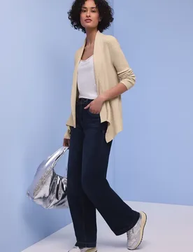 Cutline Cardigan female Beige - Street One - FashionsVida