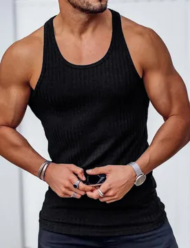 Summer Knitted Vertical Stripe Fitness Sports Casual Slim Fit Men's Vest - Aliexpress - FashionsVida