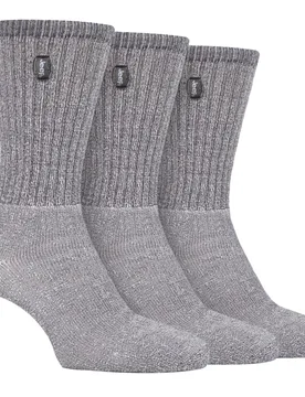 Pairs Mens Vintage Cotton Cushioned Socks For Hiking Boots - Stone - Size Uk 6-11 - Jeep - FashionsVida